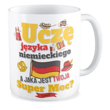 Kubek na DZIEŃ NAUCZYCIELA Uczę języka niemieckiego